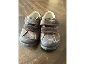 Clarks First Shoes Brown Boys Shoes with Velcro straps